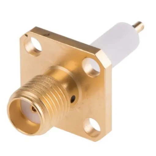 Radiall, Jack Flange Mount SMA Connector, 50O, Solder Termination, Straight Body - R125414000W product image