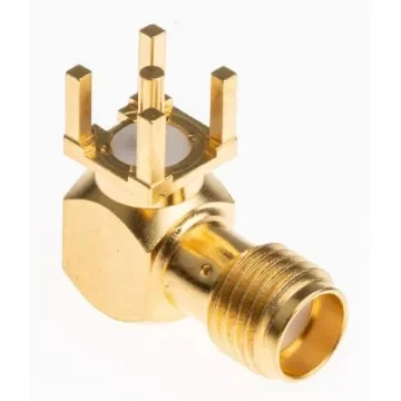 Radiall, Jack PCB Mount SMA Connector, 50O, Solder Termination, Right Angle Body - R125680000W product image