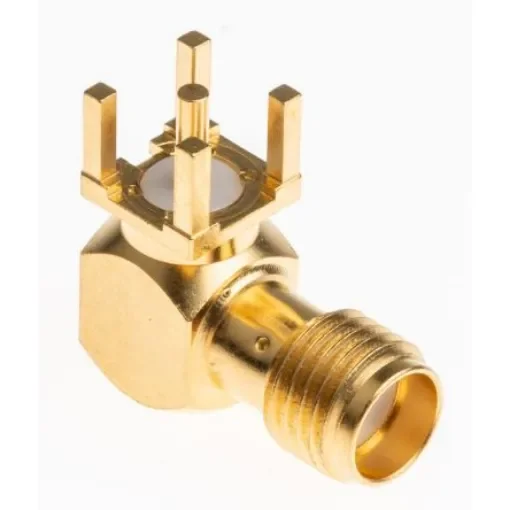 Radiall, Jack PCB Mount SMA Connector, 50O, Solder Termination, Right Angle Body - R125680000W product image