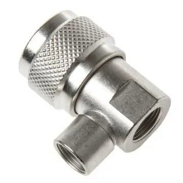 Radiall, Plug Cable Mount N Connector, 50O, Clamp Termination, Right Angle Body - R161157000W product image