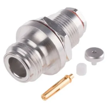 Radiall, Jack Panel Mount N Connector, 50O, Clamp Termination, Straight Body - R161321000W product image