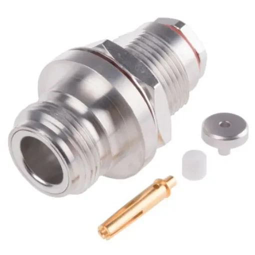 Radiall, Jack Panel Mount N Connector, 50O, Clamp Termination, Straight Body - R161321000W product image