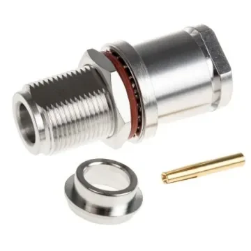 Radiall, Jack Panel Mount N Connector, 50O, Clamp Termination, Straight Body - R161332000W product image