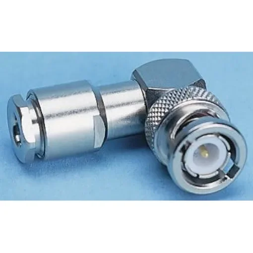Radiall, Plug Cable Mount BNC Connector, 50O, Clamp Termination, Right Angle Body - R141154000W product image