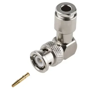 Radiall, Plug Cable Mount BNC Connector, 50O, Clamp Termination, Right Angle Body - R141156000 product image