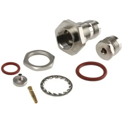 Radiall, Jack Panel Mount TNC Connector, 50O, Straight Body - R143324000W product image