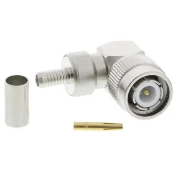 Radiall, Plug Cable Mount TNC Connector, 50O, Crimp Termination, Right Angle Body - R143182000 product image