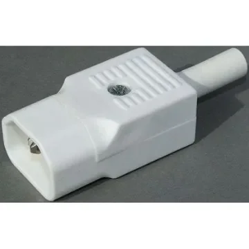 Bulgin C14 Cable Mount IEC Connector Male, 10A, 250 V - PX0686/WH product image