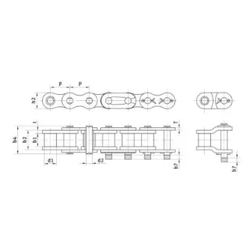 iwis antriebssystemes gmbh 16B-1 Simplex Roller Chain - 81013127 product image