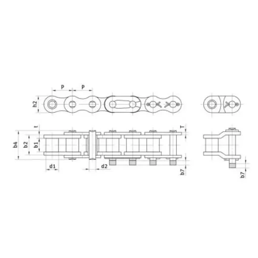 iwis antriebssystemes gmbh 16B-1 Simplex Roller Chain - 81013127 product image