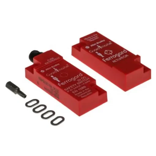 Allen Bradley Guardmaster 440N Series Magnetic Non-Contact Safety Switch, 24V dc, Plastic Housing, 2NC, 4-Pin Micro QD - 440N-G02090 product image