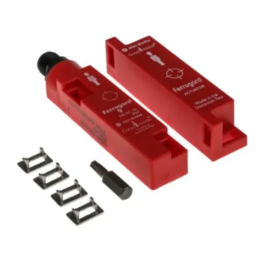 Allen Bradley Guardmaster 440N Series Magnetic Non-Contact Safety Switch, 24V dc, Plastic Housing, NC, 4-Pin Micro QD - 440N-G02096 product image