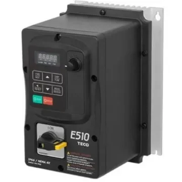 TECO Westinghouse Inverter Drive, 2.2 kW, 1 Phase, 230 V, 10.5 A, E510 Series - JNE510-203-SH1FN4S product image