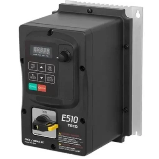 TECO Westinghouse Inverter Drive, 2.2 kW, 1 Phase, 230 V, 10.5 A, E510 Series - JNE510-203-SH1FN4S product image