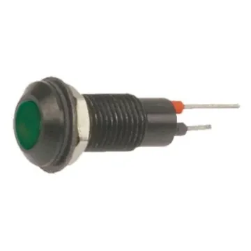Marl Green Panel Mount Indicator, 12V dc, 6.4mm Mounting Hole Size - 612-324-21 product image
