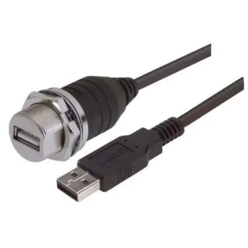 L-Com USB 2.0, Female USB to Male USB, 1m - WPUSBAXSH-1M product image