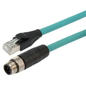 L-ComTRG, 2m Cat5e, Green RJ45 to Male RJ45 Male, Aluminium/Polyester Foil Shielded, Terminated Thermoplastic Sheath - TRG504-T4T-2M product image