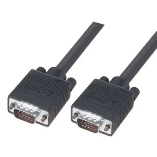L-Com Male 15 Pin D-sub to Male 15 Pin D-sub SVGA Cable, 3ft Black - CGSVGAMM-3 product image