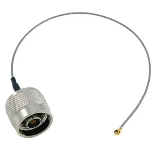 L-Com CA-UFL Series Male U.FL to Male N Type, 200mm, Low Loss Coaxial, Terminated50 ohms - CA-UFLNMQC20 product image