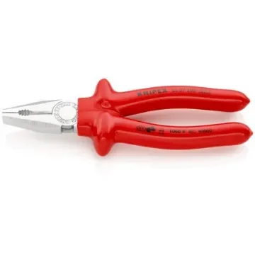 Knipex Combination Pliers, 200 mm Overall, Straight Tip, VDE/1000V - 03 07 200 product image