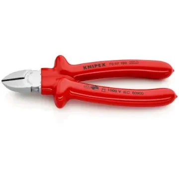 Knipex Knipex VDE/1000V Insulated Diagonal Cutter - 70 07 180 product image