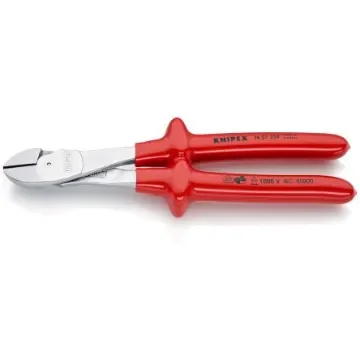 Knipex Knipex VDE/1000V Insulated High Leverage Diagonal Cutter - 74 07 250 product image
