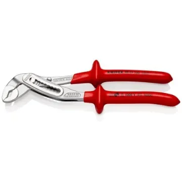 Knipex Alligator® Water Pump Pliers, 250 mm Overall, Flat, Straight Tip, VDE/1000V, 46mm Jaw - 88 07 250 product image