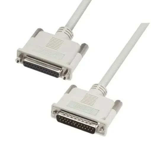 L-Com Male 25 Pin D-sub to Female 25 Pin D-sub Cable assembly, 10ft PVC - CS2N25MF-10 product image