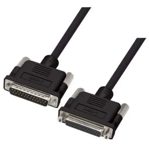 L-Com Male 25 Pin D-sub to Female 25 Pin D-sub Cable assembly, 5ft PVC - CS2NB25MF-5 product image