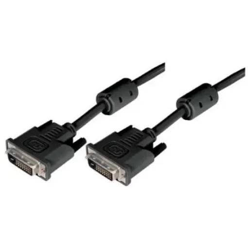 L-Com, Male DVI to Male DVI  Cable, 3ftBlack sheathAluminium Foil, Braid shielding - CGDVI-DL-MM-3 product image