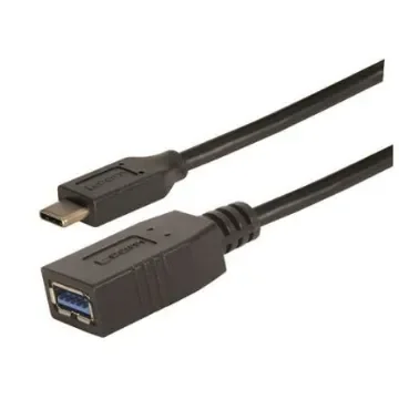 L-Com USB 3.0, Male USB to Female USB C, 1m - CAU31CAF-1M product image