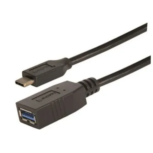 L-Com USB 3.0, Male USB to Female USB C, 1m - CAU31CAF-1M product image