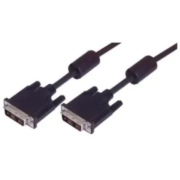 L-Com, Male DVI to Male DVI  Cable, 15ftBlack sheathAluminium Foil, Braid shielding - CTLDVIMMLZ-15 product image