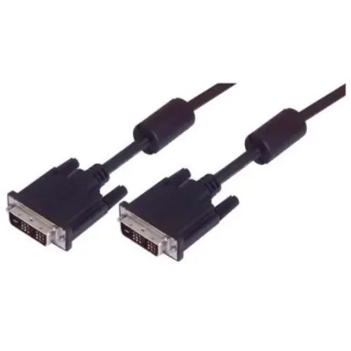L-Com, Male DVI to Male DVI  Cable, 15ftBlack sheathAluminium Foil, Braid shielding - CTLDVIMMLZ-15 product image