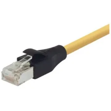 L-ComTRD, 20ft Cat6, Yellow RJ45 to Male RJ45 Male, Aluminium/Polyester Foil Shielded, Terminated PVC Sheath - TRD695SCR-Y-20 product image