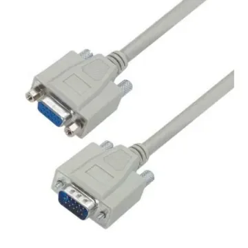 L-Com Male 15 Pin D-sub to Female 15 Pin D-sub Cable assembly, 15ft PVC - CHD15MF-15 product image