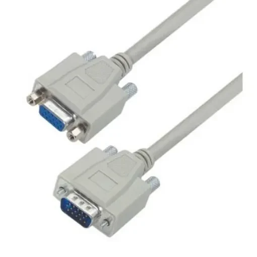 L-Com Male 15 Pin D-sub to Female 15 Pin D-sub Cable assembly, 15ft PVC - CHD15MF-15 product image