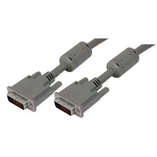 L-Com, Male DVI to Male DVI  Cable, 5ftGrey sheathAluminium Foil, Braid shielding - CTLDVI-DL-MM-5 product image