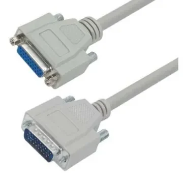 L-Com Male D-Sub to Female 15 Pin D-sub Cable assembly, 5ft PVC - CHD26MF-5 product image