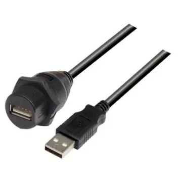 L-Com USB 2.0, Male USB to Male USB A, 1m - WPUSBAX-1M product image