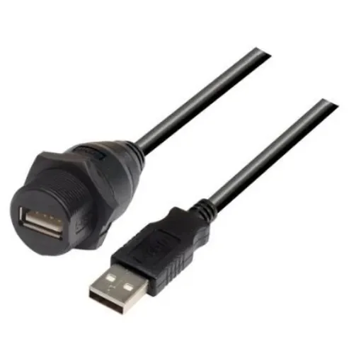 L-Com USB 2.0, Male USB to Male USB A, 1m - WPUSBAX-1M product image