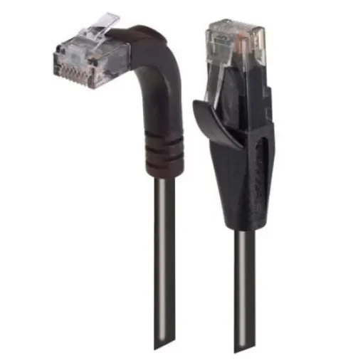 L-ComTRD, 30ft Cat6, Black RJ45 to Male RJ45 Male, Unshielded Unshielded, Terminated PVC Sheath - TRD695RA2BLK-30 product image