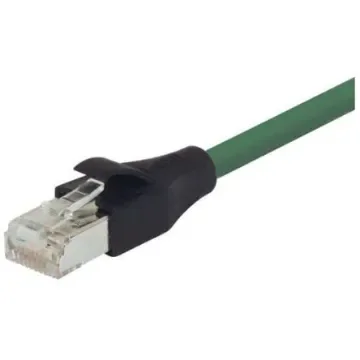 L-ComTRD, 20ft Cat6, Green RJ45 to Male RJ45 Male, Aluminium/Polyester Foil Shielded, Terminated PVC Sheath - TRD695SCR-GR-20 product image