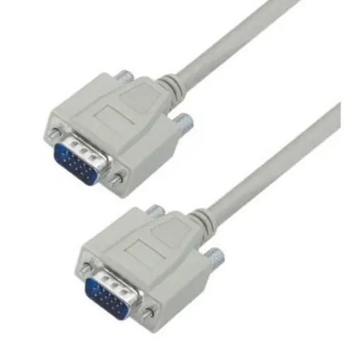 L-Com Male 15 Pin D-sub to Male 15 Pin D-sub Cable assembly, 7.5ft PVC - CHD15MM-7.5 product image
