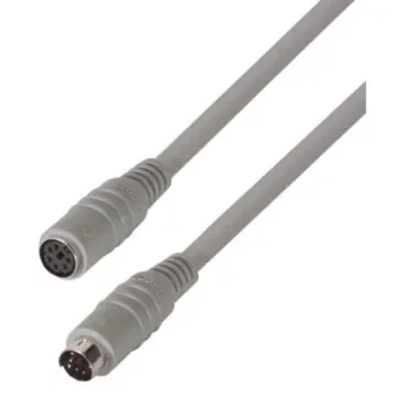 L-Com Male 6 Pin Header to Female 6 Pin Header Grey DIN Cable 6ft - DK226MF-6 product image