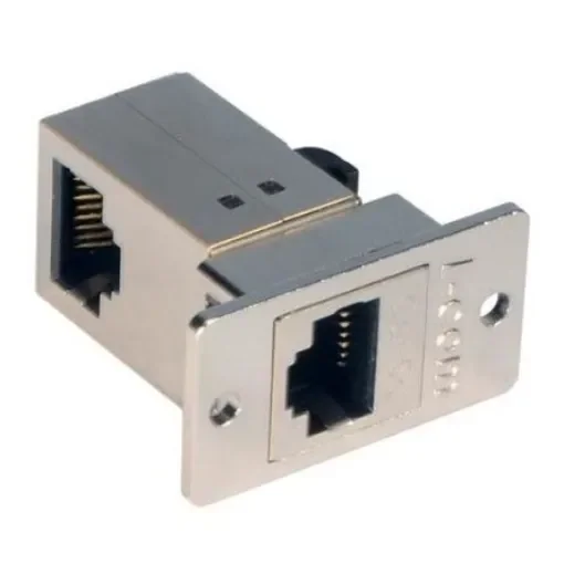 L-Com ECF Series Single-Port RJ45 Ethernet Coupler, Cat5e, Shielded - ECF504-SR5E product image
