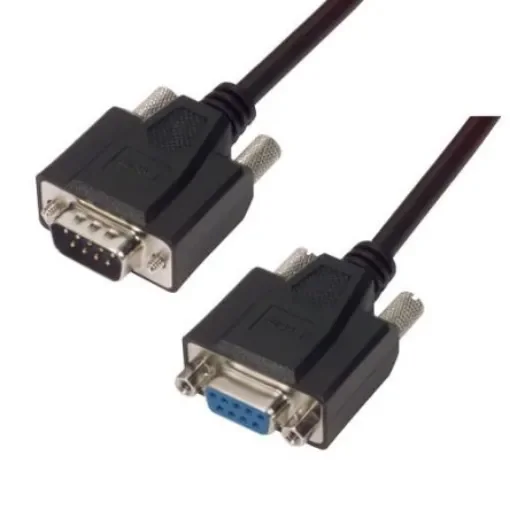 L-Com Male DB9 to Female DB9 Cable assembly, 25ft PVC - CSMNB9MF-25 product image