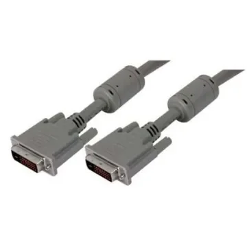 L-Com, Male DVI to Male DVI  Cable, 10ftGrey sheathAluminium Foil, Braid shielding - CTLDVI-DL-MM-10 product image