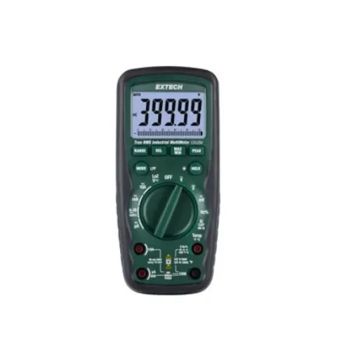 Extech EX520A Handheld LCD Multimeter, True RMS, 10A ac Max, 10A dc Max, 1000V ac Max - EX530A product image