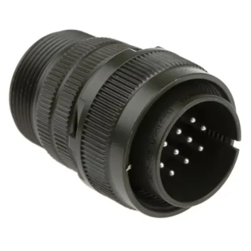 Amphenol Industrial, MS3106A, Copper Alloy 14 Way Cable Mount MIL Spec Circular Connector, Pin Contacts,Shell Size 20, - MS3106A-20-27P product image